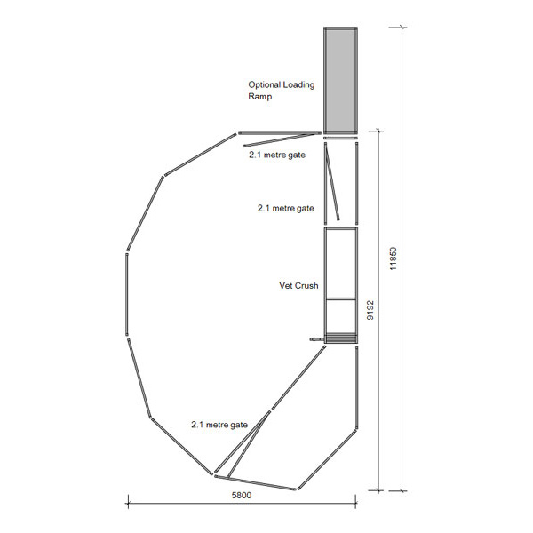 35 head cattle yard plan