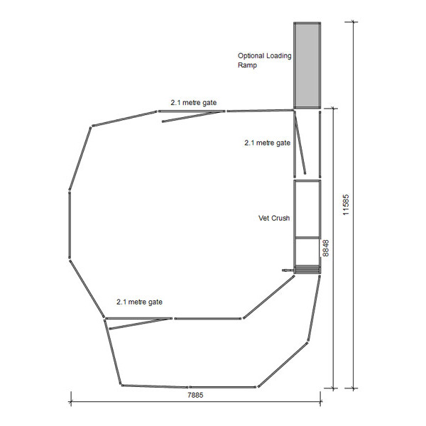 50 head cattle yard plan