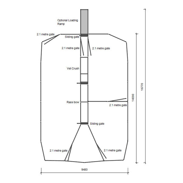 80 head cattle yard plan