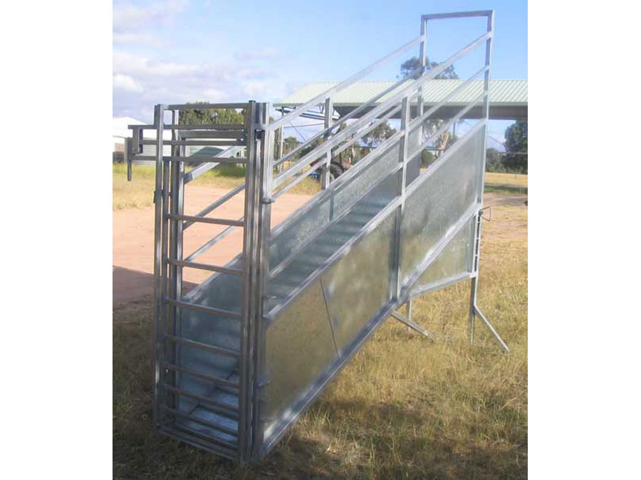 adjustable sheep and goat loading ramp