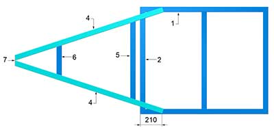 ibc trailer main frame with drawbar plans