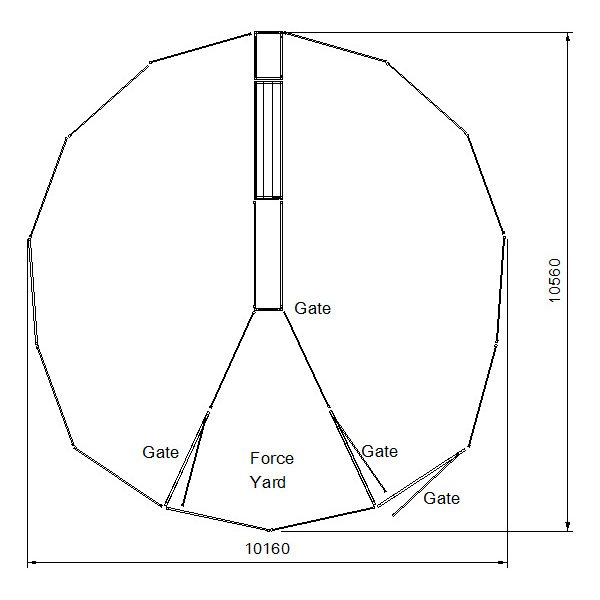 100 head goat yard plan