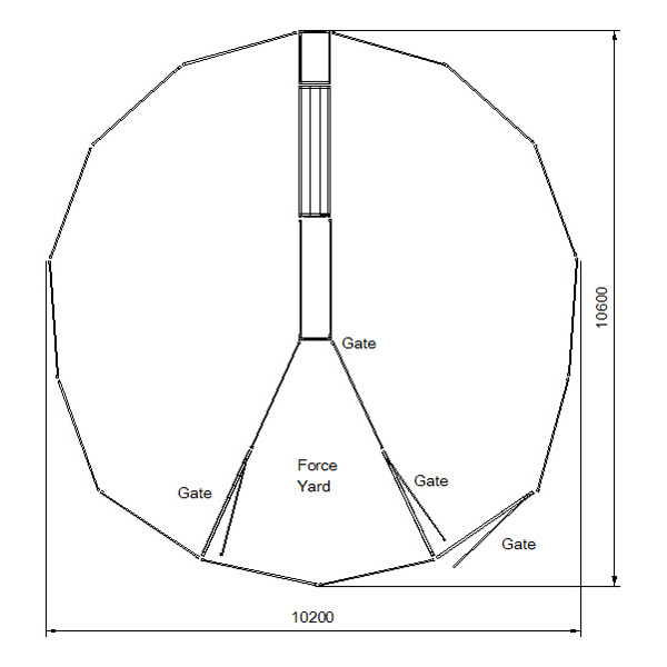 100 head sheep yard plan