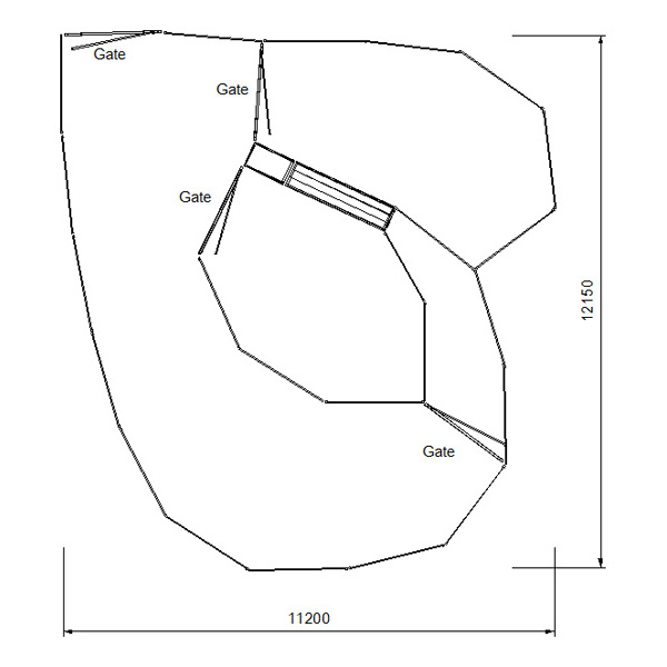 150 head bugle sheep yard plan