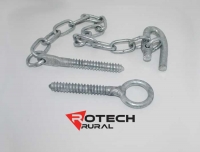 Farm Gate Screw In Ring Latch Kit - 350mm Chain Rotech SCLR350